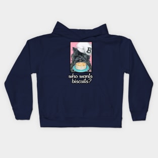 Who Wants Biscuits - Cat Kids Hoodie